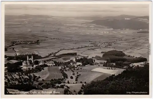 Bad Staffelstein Vierzehnheiligen, Obfr. u. Schloss Banz - Fliegeraufnahme 1937