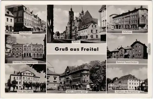 Freital Mehrbildkarte 1960