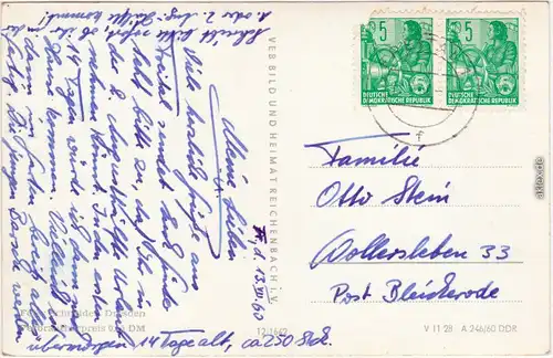 Freital Mehrbildkarte 1960