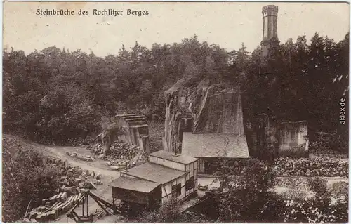 Rochlitz Steinbruch des Rochlitzer Berges 1914