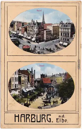 Harburg-Hamburg 2 Bild: Sand - Straßenpartien 1917