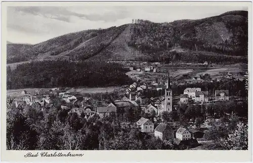 Bad Charlottenbrunn Jedlina-Zdrój Panorama 1934