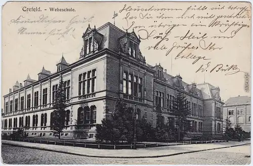 Krefeld Crefeld Webeschule 1907