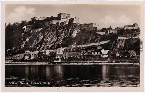 Koblenz Festung Ehrenbreitstein am Rhein 1930