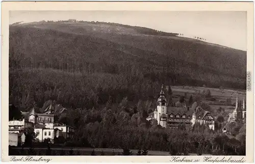 Bad Flinsberg Świeradów-Zdrój  Kurhaus und Heufuderbaude 1925