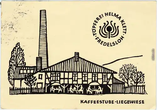 Fredelsloh-Moringen Töpferei Helma Klett - Kaffeestube, Liegewiese 1965