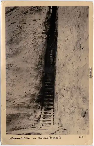 Kirnitzschtal Himmelsleiter am Kuhstallmassiv 1956