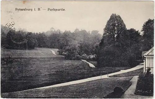 Petersburg Böhmen Petrohrad Parkpartie 1924