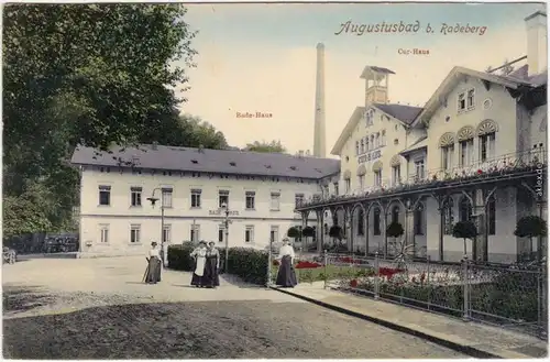 Liegau-Augustusbad-Radeberg Partie am Badehaus 1911