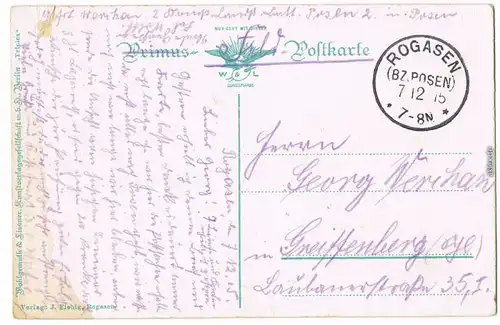 Rogasen Rogoźno Kgl Lehrerseminar z.Zt. Reservelazarett 1915