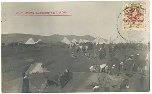 Melilla Melilla Mřič Mritch مليلية‎, Campamento de Sidi Dris 1918
