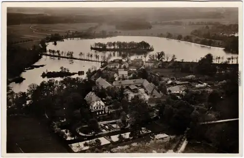 Kauppa-Großdubrau Wulka Dubrawa Luftbild Rittergut Kaupa 1928