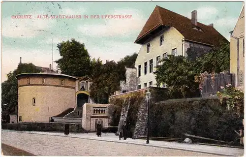 Görlitz Zgorzelec Alte Stadtmauer - Uferstraße 1915