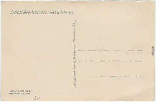 Bad Schandau Luftbild 1930