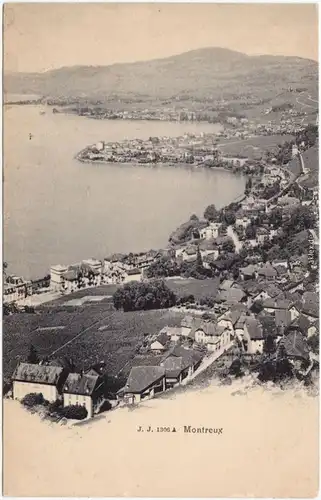 Montreux (Muchtern) Blick auf die Stadt 1908