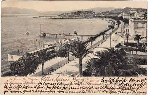 Cannes Le Port et Mt. Chevalier 1906