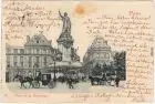Paris Place de la Republique - Pferdekutschen 1902