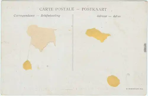 Gent Ghent (Gand) Künstlerkarte Exposition Universelle - Entree Principale 1913