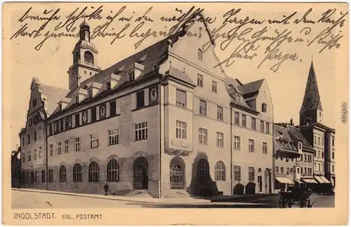 Ingolstadt Partie am Postamt 1914