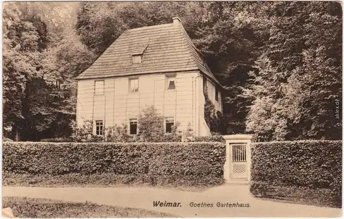 Weimar Goethes Gartenhaus 1914