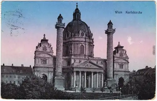 Wien Karlskirche 1908