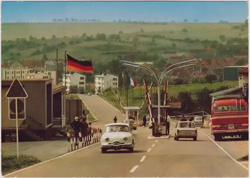 Schweigen-Rechtenbach Deutsch Französische Grenze 1970