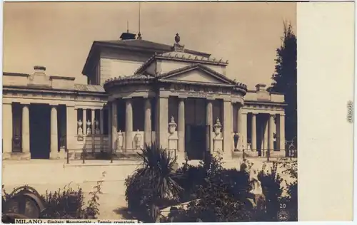 Mailand Milano Cimitero Monumentale, Temnio - crematorio 1928