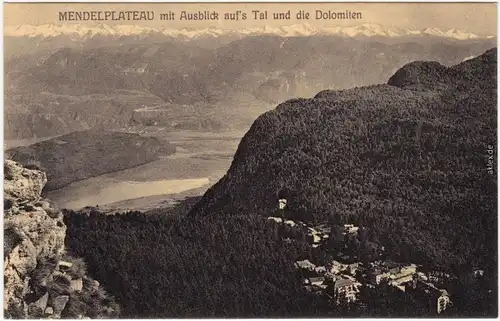 Altenburg (Kaltern) Castelvecchio Mendelplateau  Dolomiten b Bozen Bolzano 1914