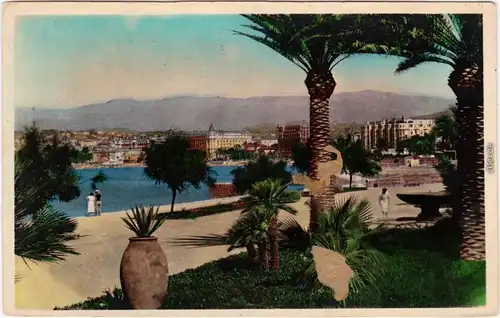 Cannes Vue prise des Jardins Albert 1er Alpes-Maritimes 1937