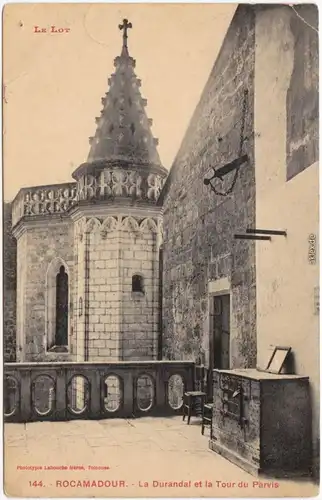 Rocamadour La Durandal et la Tour du Parvis CPA Lot 1913