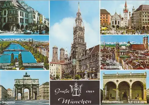 München Mehrbildkarte 1970