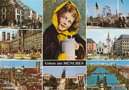 Ansichtskarte Ludwigsvorstadt München Mehrbildkarte 1970
