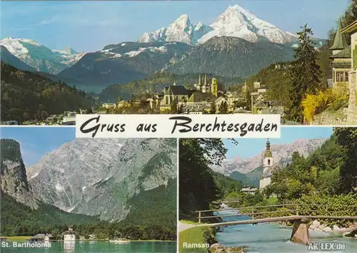 Ansichtskarte Königssee Berchtesgaden St. Bartholomä am Königssee Ansichten 1998