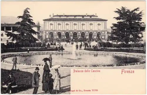 Florenz Firenze Palazzo della Cascine Ansichtskarte Postcard  1908