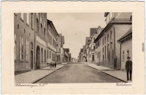 Villingen-Schwenningen Bürkstraße Ansichtskarte 1928