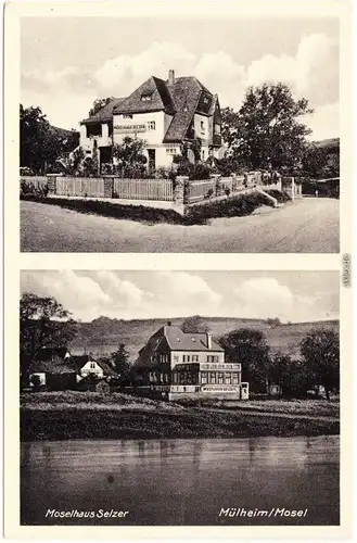 Mülheim an der Mosel 2 Bild Moselhaus Selzer b  Bernkastel Kues  Wittlich 1939
