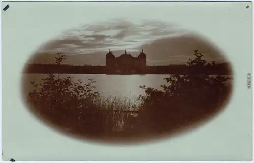 Privatfoto AK Moritzburg Abendstimmung: Schloss Moritzburg 1928