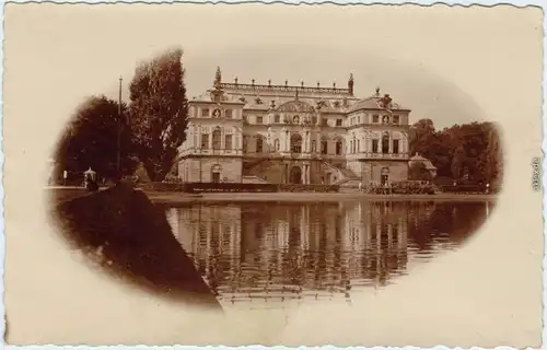 Privatfoto Ansichtskarte Dresden Drježdźany Palais im Großen Garten 1927