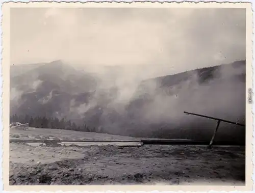 Schreiberhau Szklarska Poręba Riesebgebirge Wolken Privatfoto Krummhübel  1930