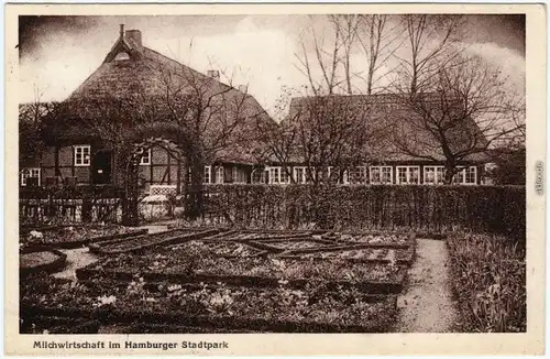 Ansichtskarte Winterhude  Hamburg Milchwirtschaft im Stadtpark 1927
