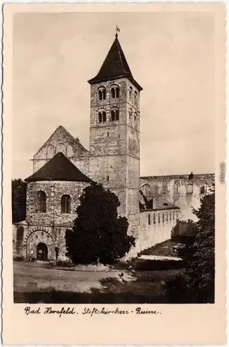 Ansichtskarte Bad Hersfeld Stiftskirche  - Ruine 1939