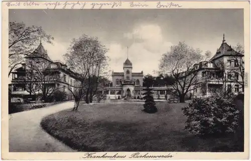 Birkenwerder Krankenhaus Ansichtskarte b Oranienburg Berlin  1932