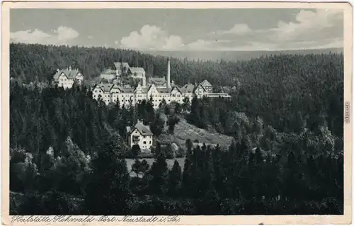 Hohwald (Sachsen) Blick auf die Heilstätte b Sebnitz Neustadt 1931
