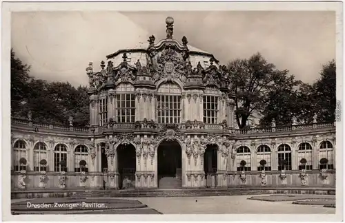 Fotokarte Innere Altstadt Dresden Drježdźany Zwinger, Pavillon 1933