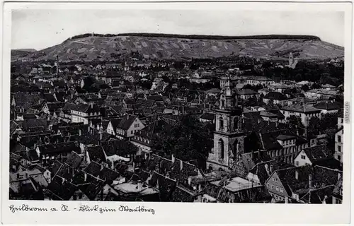 Heilbronn Blick über die Dächer der Stadt Ansichtskarte 1937