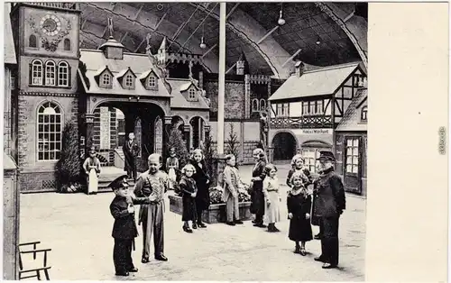 Berlin Kinder in der Märchenstadt Liliput  - Halle Schaefer Ansichtskarte 1938