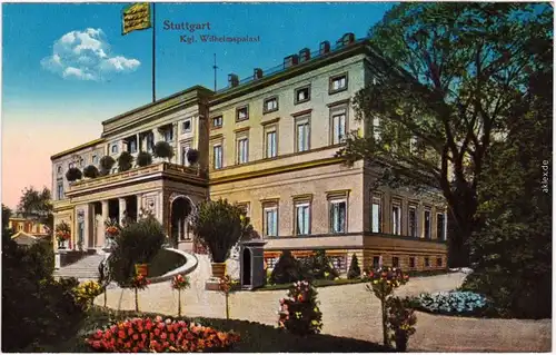 Ansichtskarte Stuttgart Kgl. Wilhelmspalast 1914