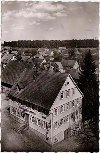 Neuweiler (Schwarzwald) Blick über - Gasthof zum goldenen Lamm b Calw  1955