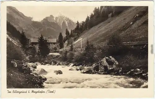 Mayrhofen Im Zillergrund  Ansichtskarte Tyrol Tirol 1934