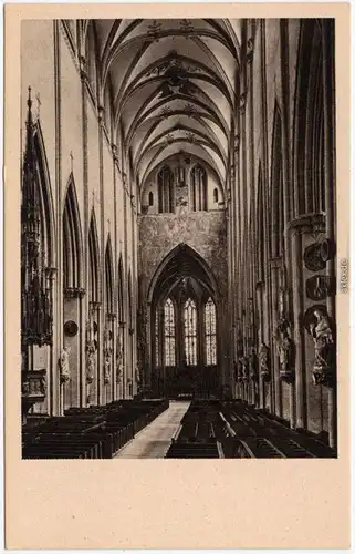 Ulm Münster - Mittelschiff Ansichtskarte 1930